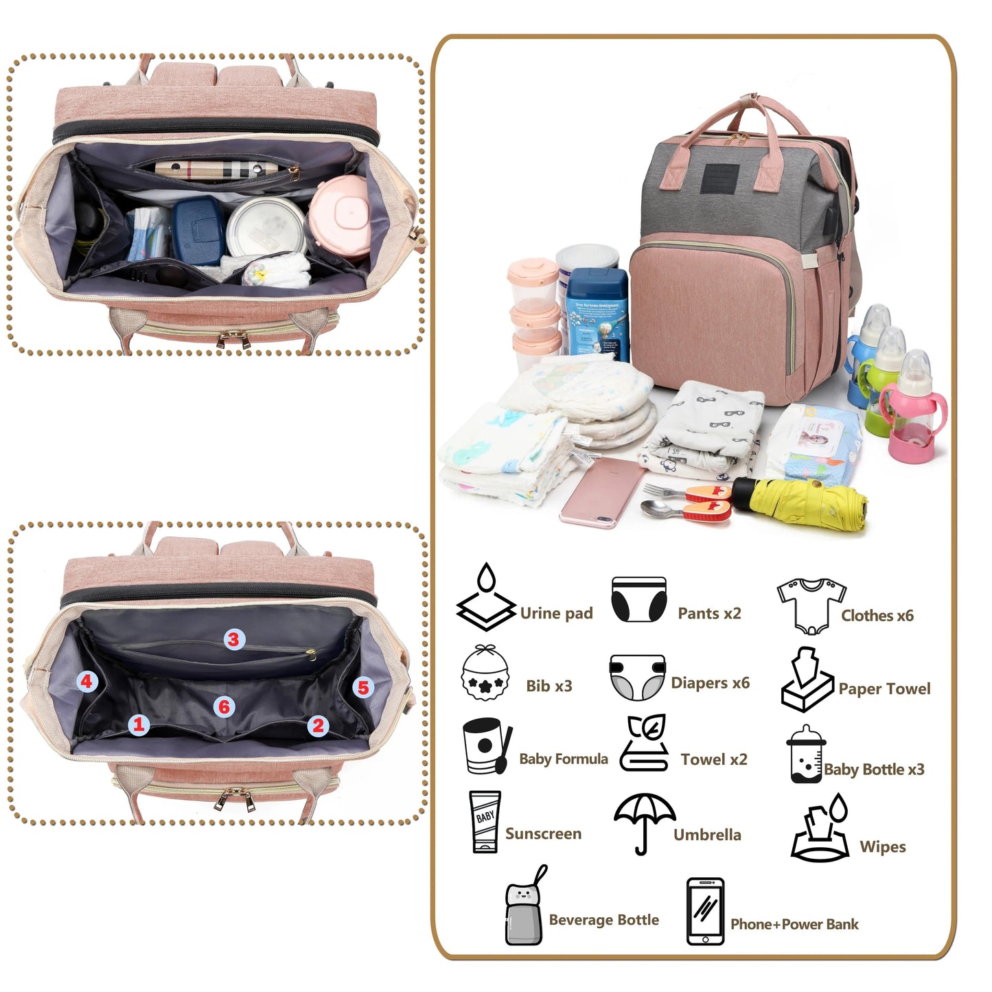 BabyEase™ – Sac à Dos à Langer